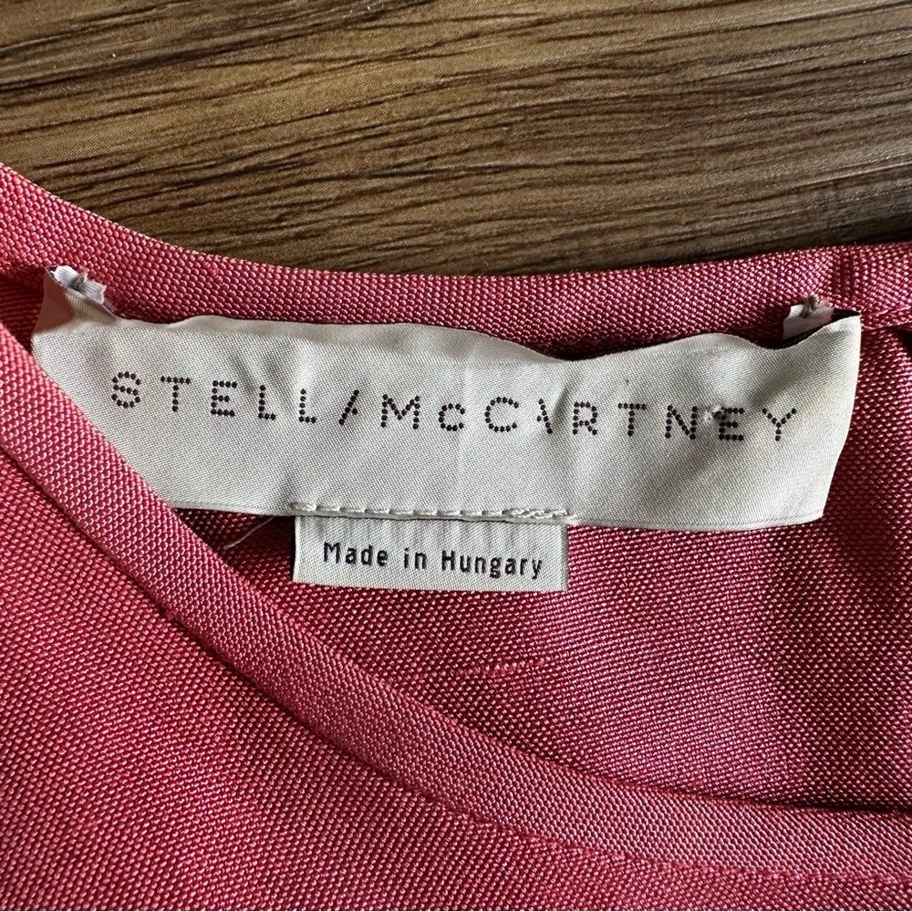 Stella McCartney Womens Silk Sleeveless Dress XS/Small* Knee Length Pink A-Line - Picture 2 of 10